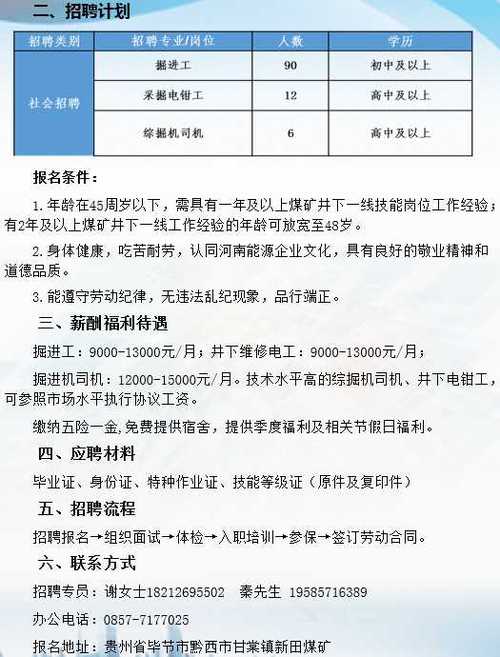 淮矿招工信息最新招聘，开启职业生涯新篇章